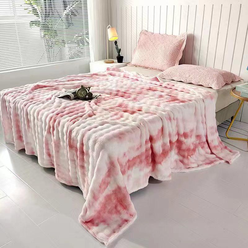 Pătură Luxury Degrade din Blană Artificială de Iepure – CALITATE PREMIUM